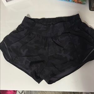 lululemon athletica Black Athletic Shorts Lightweight Moisture-Wicking